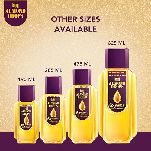 Bajaj Almond Drops Hair Oil - 475 ML (16.91 Floz.)
