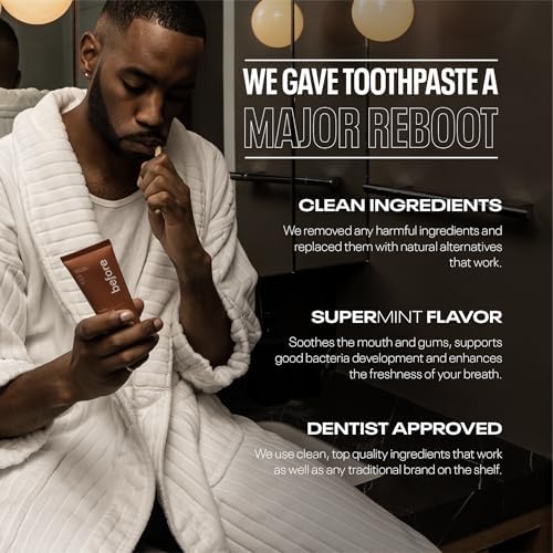 Before | Sensitive Anti-Cavity Toothpaste | Vegan, Reduces Plaque for Gum Health, Balanced Foaming, Low Abrasion, Long Lasting Minty Fresh Breath, Plant-Based 3.5oz Tubes, Made in The USA — 2 Pack