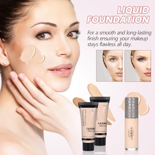 All in One Makeup Kit Makeup Kit for Women Full Kit Makeup Set Multipurpose Bundle Holiday Gift Box Essential Starter Bundle Include Full Make up Kit for Women (Box3)