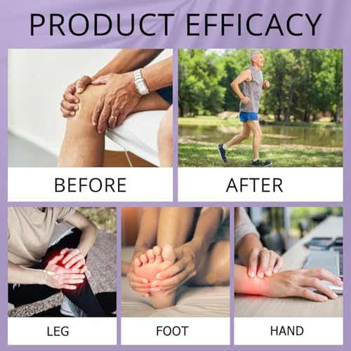 2Pcs Soothing Relief Massage Gel – Turmeric & Emu Oil Arthritis Purple Gel,for Joint Support, Comforting Massage Cream for Knees, Back, Neck, Hands and Feet