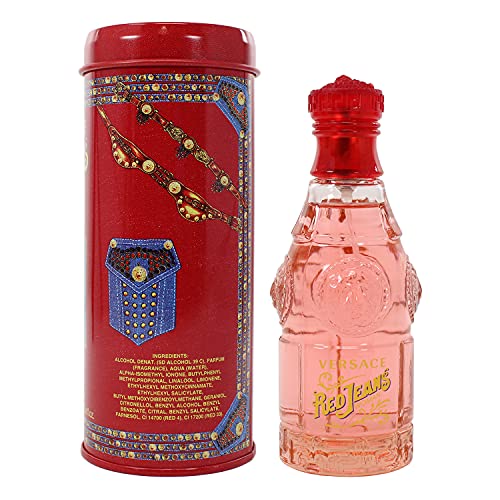 Versace Red Jeans Eau De Toilette Spray for Women By - 2.5 Oz/ 75 Ml, 2.5 Fl Oz
