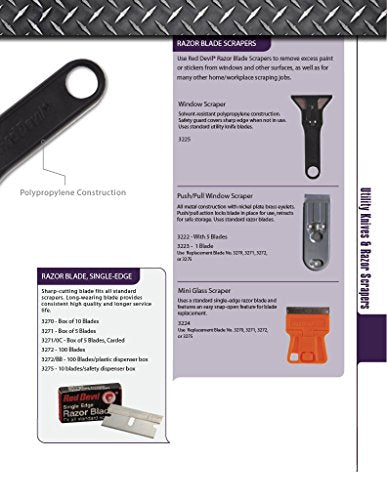 Red Devil FBA_3271 Single-Edge Razor Blades, 5 Pack, 5 Piece