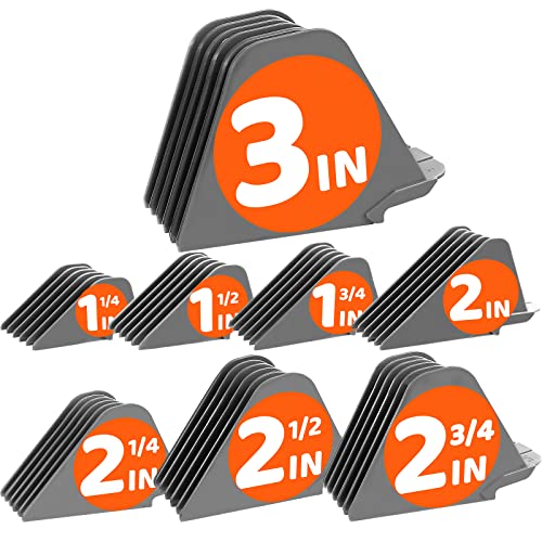 AFANSO Mega Hair Clipper Guards, 8pcs Gray, Fits Most Wahl Full Size Hair Clippers (3 Inch 8pcs)