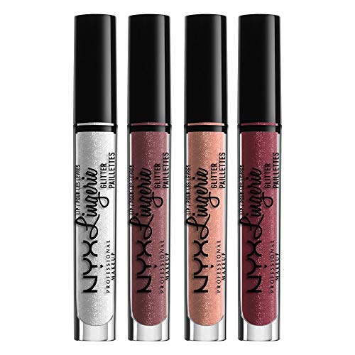 NYX PROFESSIONAL MAKEUP Lip Lingerie Glitter - Euro Trash Dark Pink-Brown