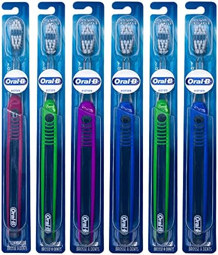 Oral-B Indicator Toothbrush Flat Trim, Compact Head 30, Soft - Pack of 6
