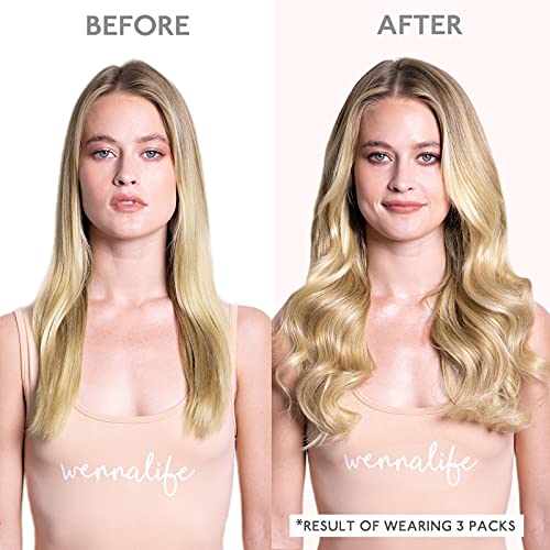 WENNALIFE Tape in Hair Extensions Human Hair, 20pcs 50g 18 inch Light Blonde Highlighted Golden Blonde Remy Hair Extensions Straight Human Hair Tape in Extensions Skin Weft