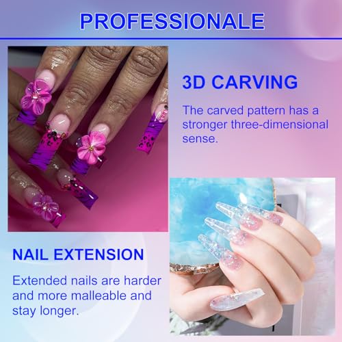 Monomer Acrylic Nail Liquid 5PCS 40ml/1.3fl.oz,Professional Acrylic Liquid Monomer for Acrylic Nails Powder Nails Extension for Nail Art Manicure DIY,Non-Yellowing Monomer-acrylic nail liquid