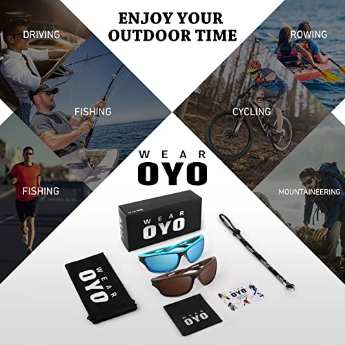 WEAROYO Polarized Sports Sunglasses for Men Women,Cycling Running Driving Fishing Trekking Sun Glasses 100% UV Protection