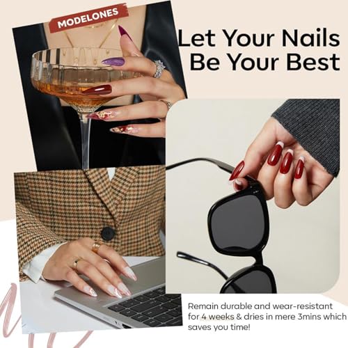 modelones 40 PCS Gel Nail Polish Set, 36 Colors Summer White Yellow Green Hot Pink Gel Polish Kit Nude Brown Black Red Glitter Nail Polish W Base& Matte& Glitter& Glossy Top Coat LED Soapnails Gift