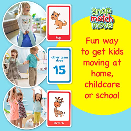 Animal Cards for Kids, All Animal Games Action Cards, Fun Exercise Games for Kids Animal Cards, Exercise Cards for Kids & Gross Motor Games for Kids, Preschool Card Games & Animal Cards for Toddlers