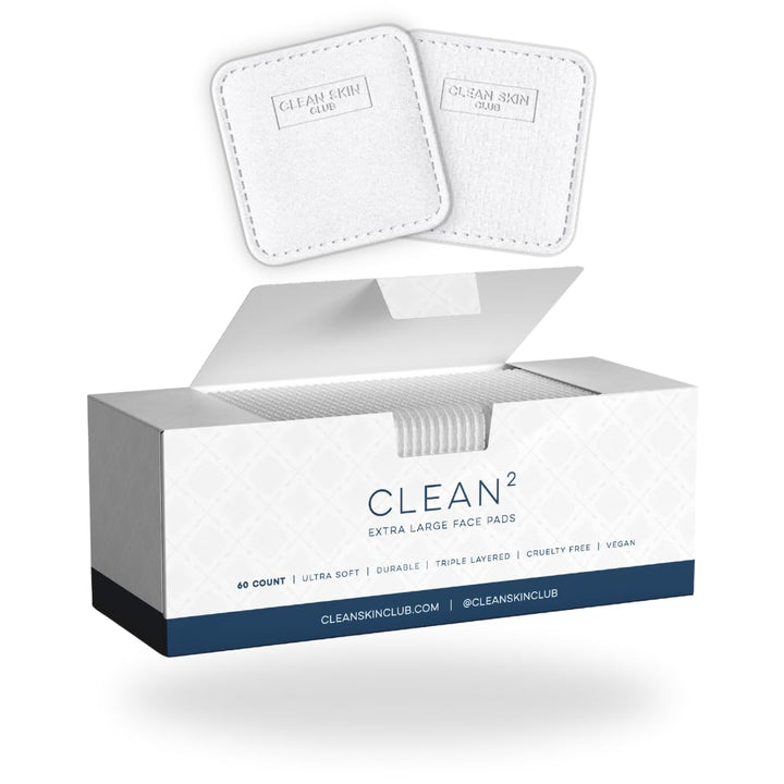 Clean Skin Club Clean² Pads 2.0 | Organic Cotton | Ultra Soft & Textured