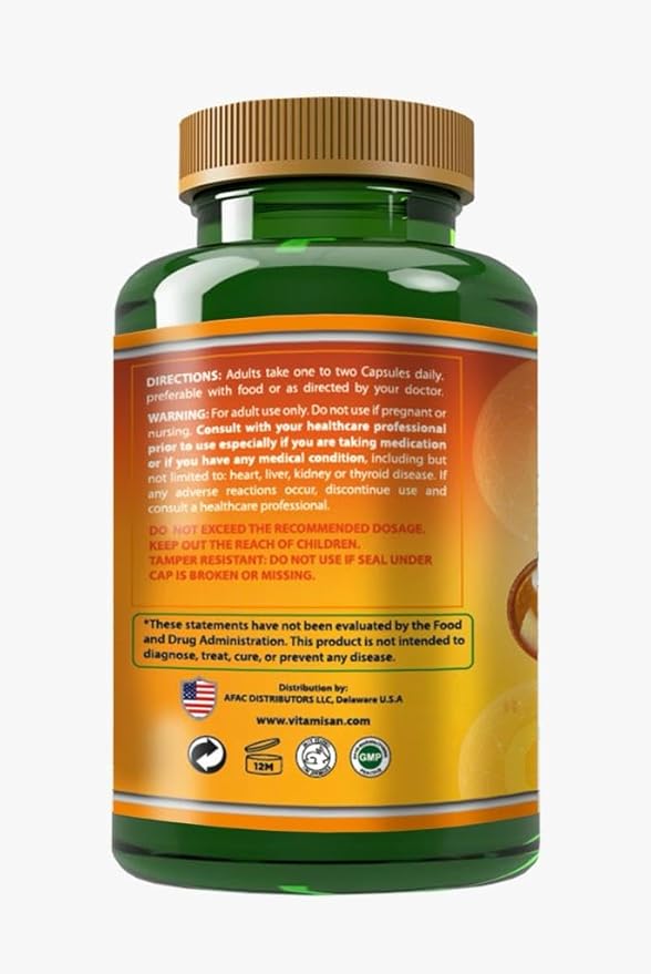 Liposomal Vitamin C - 100 Capsules - High Absorption Ascorbic Acid - May Support Immune System & Collagen Reinforcement no GMO Powerful Antioxidant