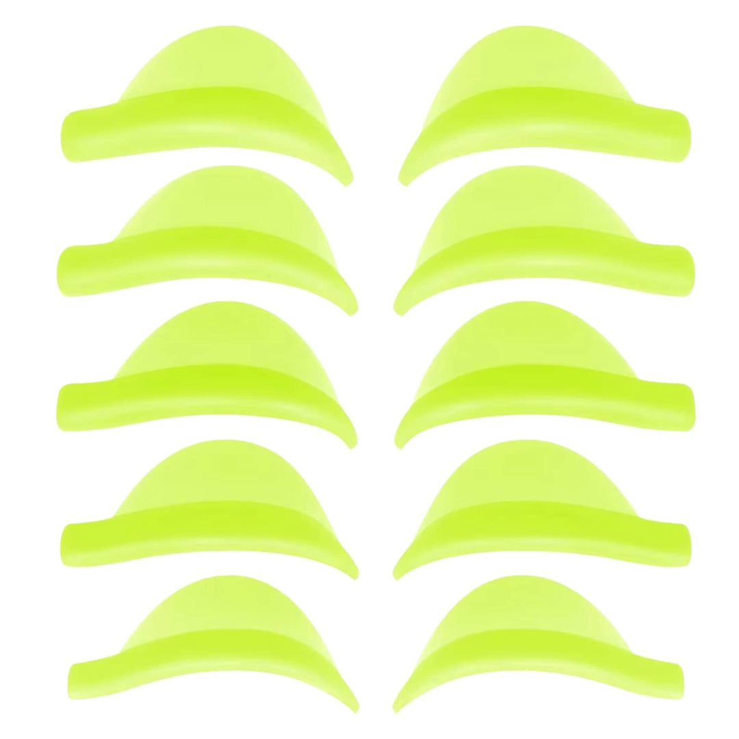 Eyelash Perm Pads Lash Lift Rods Eyelash Perm Silicone Pads 5 Sizes Reusable Soft Lash Lift Pads Shield for Different Length Eyelashes Perfect Lifting (Lemon Yellow)
