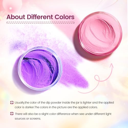 32 Color Dip Nail Powder Starter Kit 36 Bottle Blue Cheese Yellow Nail Dip Powder Kit with Base Top Coat Activator for French Nail Art Manicure DIY Salon