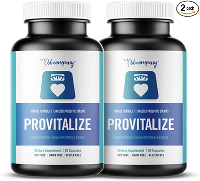 BB Company Provitalize | Probiotics for Women, Menopause | Joint Support, Sexy Midsection Curves, Digestive Health, Menopause Bloat | Turmeric Curcumin Moringa | Packaging Vary | 2 Pack