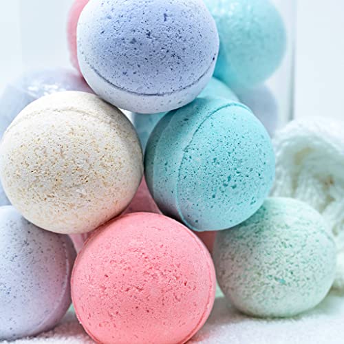Vitabath Heavenly Coconut Crème Bath Fizzies with Epsom Salt Relax Nourish Unwind Body & Mind Calming Aromatherapy for Muscle Soreness & Reviving Skin Nourishment - 6 Count