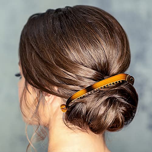 18 Pieces Banana Hair Clips Classic Hair Comb Banana Clips Ponytail Hair Holder for Women Girls, 6 Styles