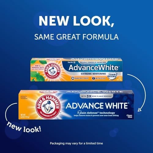 Arm & Hammer Advance White Extreme Whitening Toothpaste - 6 Oz (Pack of 6)