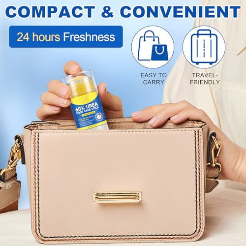 2Pack 60% Urea with 2% Salicylic Acid Urea Foot Care Stick, Foot Cream Moisturizer for Dry Cracked Feet, Knees, Elbows, Hands,Moisturizes and Hydrates the Dry Skin,Callus Remover & Skin Softener