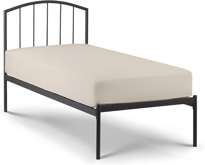 4-PC Cot Sheet Sets, 28x75, 100% Cotton Fitted Sheets - Perfect for Narrow Twin/RV Bunk/Camping Cot/Guest Bed Replacement, Fits Upto 4-8" Deep Mattress - Beige Solid