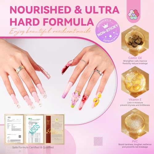 SAVILAND Solid Builder Nail Gel for Nails: Non-Sticky Sculpting Gel for Nails Art 100 g 3D Nail Gel VE Castor Oil Hard Gel for Nails Extension 3D Nail Art DIY Carving Patterns Decoration SSProAcryl X