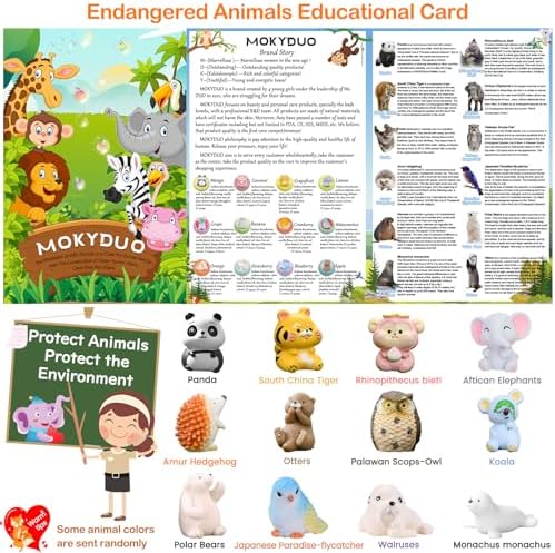 Bath Bombs for Kids with Surprise Inside,12-Pack Natural Organic Kids Bath Bombs with Endangered Animals Toys, Fun & Educational Gift, Ideal Birthday,Christmas,Children's Day Gifts kit