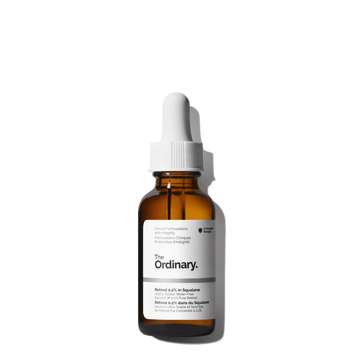 The Ordinary Retinol 0.2% in Squalane, Gentle Retinol Serum for the Face That Is Anti-Aging and Skin Smoothing, 1 Fl Oz