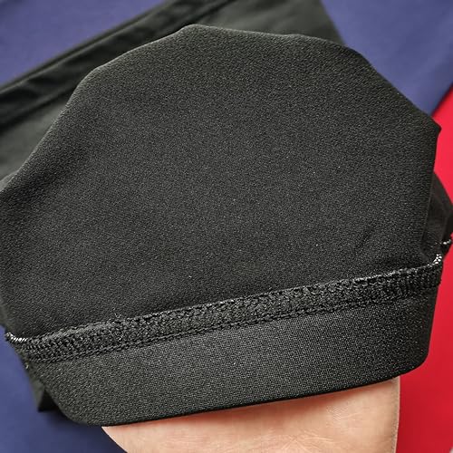 2PCS Dreadlocks Tube Socks Unisex Spandex Stocking Shower Cap for Long Dreads Braids Twist Open End Jumbo Hair Bonnet Covers, Black