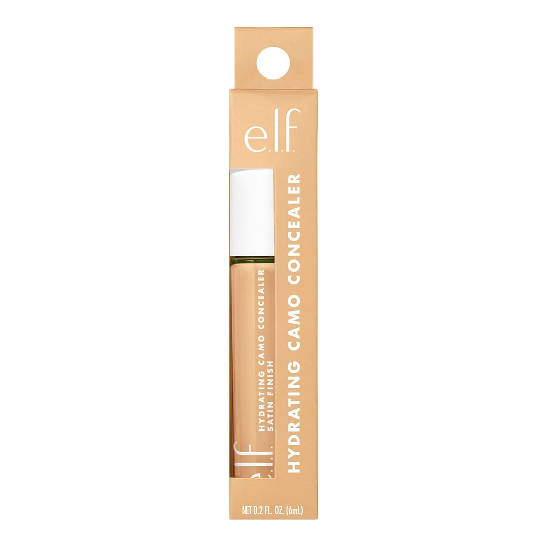 e.l.f. Hydrating Camo Concealer | Full-Coverage, Satin Finish | Vegan, Deep Cinnamon