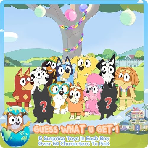 Bath Bombs for Kids: Blue Heeler SleepyTime Bath Bombs with Surprise Inside, Easter Bath Bomb Rich in Natural Essential Oils, Planet Bath Bomb Gift Set for Dry Skin Moisturize, Kid Bath Toys (6 Pcs)