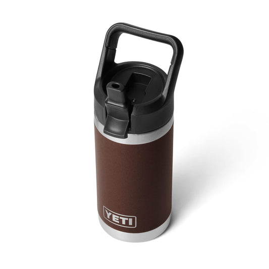 YETI Rambler Jr. 12 oz Kids Bottle, with Straw Cap, Wetlands Brown