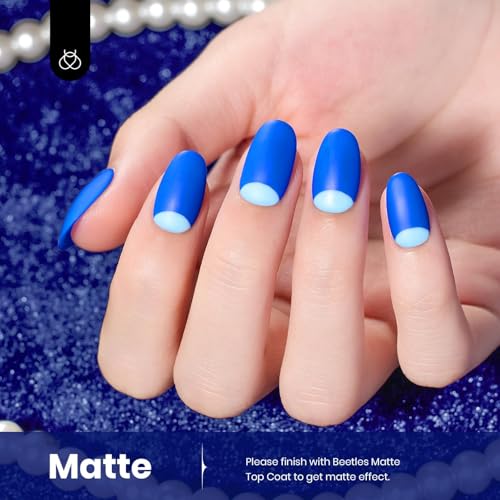 Beetles Blue Gel Nail Polish 15ml Paulina Lapis Blue Color Noble Night Nail Polish Soak Off Uv LED Nail Lamp Gel Polish Manicure Salon DIY Home Colorful Bottle