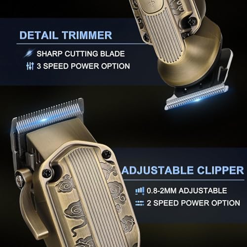 Beard Trimmer Kit Hair Clipper Set Professional Electric Foil Shaver Razor for Men Haircutting Machine for Barber Clippers and Trimmers Grooming Kit Nose Body Hair Trimmer