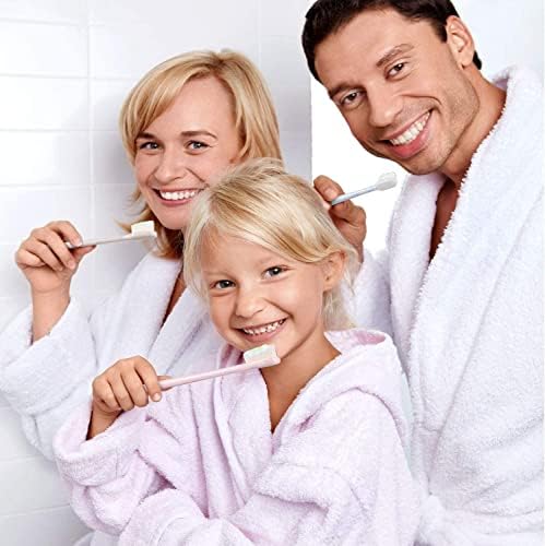 4Pack BREVI Nordic-Inspired Premium Nano Toothbrush, Wave Bristle, Ultra-fine Soft Toothbrush with 20000 Soft Bristles, for Sensitive Gums and Teeth