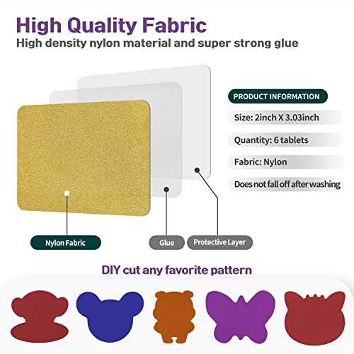 Azobur 2-Pack Nylon Repair Patches Self Adhesive Vinyl Outdoor Camping Gear Repair Kit,Transparent Waterproof Fabric Repair Patches for Down Jacket, Tent, Sleeping Bag （10X20cm）