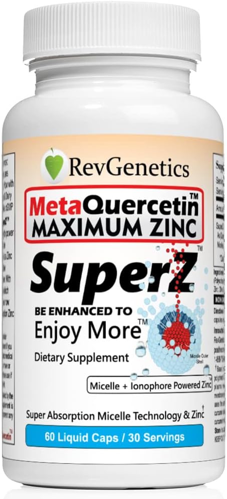 MetaQuercetin SuperZ: Micelle + Ionophore Powered Zinc™