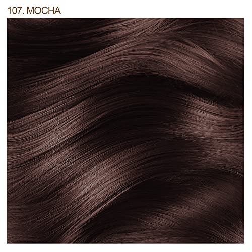Adore Semi Permanent Hair Color - Vegan and Cruelty-Free Brown Hair Dye - 4 Fl Oz - 107 Mocha (Pack of 2)