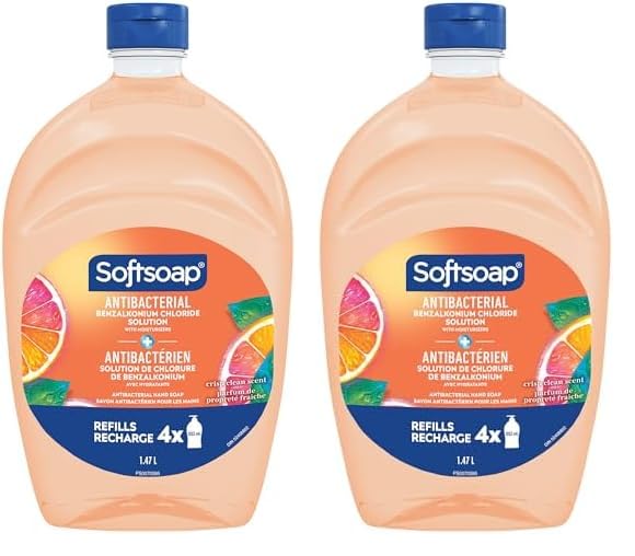 Antibacterial Soap Refill 50 Oz | Crisp Clean Scent | Pack of 2
