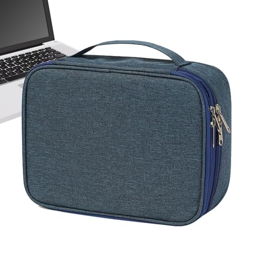 Cable Bag Organizer - Waterproof Compact Electronic Case | Travel Storage Bag | Portable Accessories Organizer Pagice For Cables Chargers Phones Plugs Drives Hard