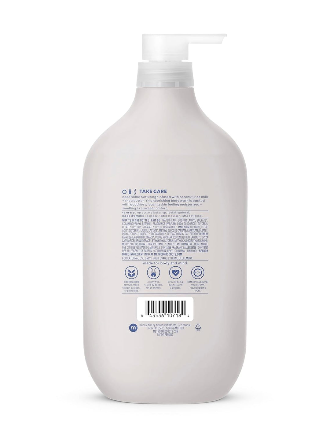Method Body Wash | Simply Nourish | Biodegradable & Paraben-Free | 28 Oz