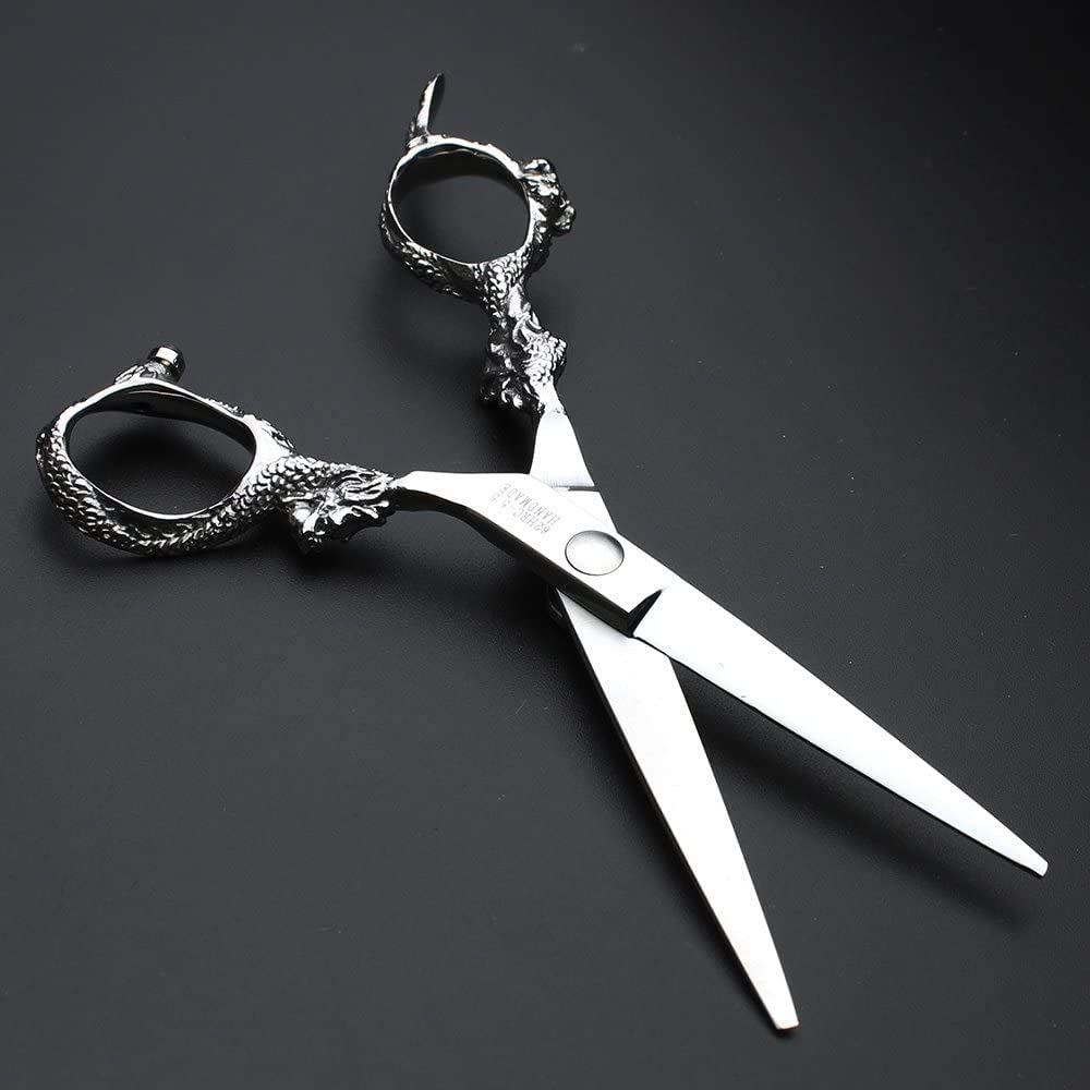 Hair Cutting Scissors Shears Professional Barber 6 inch Hairdressing Scissor Home Use for Man Woman Adults Kids Babies