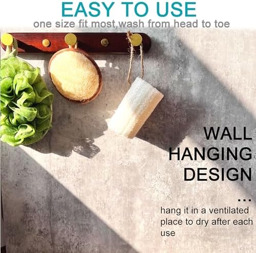 Mr.Cui'shop 24 Pack Bulk 4" 100% Natural Exfoliating Loofah Bath Sponge Scrubber, Great for Skin Care in The Bath, Spa or Shower - Deep Clean & Invigorate Your Skin - Remove Dead Skin Cells