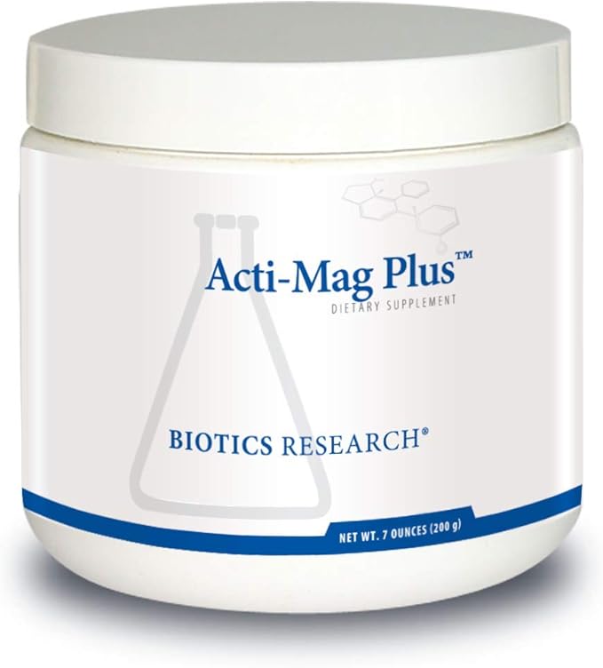 Biotics Research Acti-Mag Plus™ Highly Bioavailable Powdered 400mg Magnesium Formula, 5g / Serving, Optimizes Stress Response, Promotes Relaxation, Healthy Energy Levels, Muscular Comfort 7 Oz