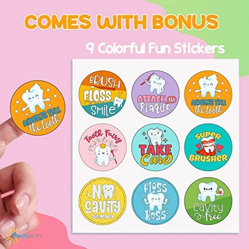 Biodegradable Kids Flossers - 200 Pack, Natural, Fluoride Free, Animal Kids Dental Floss Sticks - Mild Orange