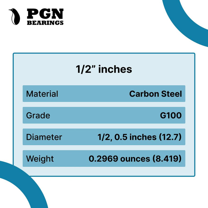 (2000 Pieces) PGN Steel Slingshot Ammo - 1/2" Inch (0.50" Caliber) - Straight & Precise Practice Slingshot Ammo - Steel Pocket Slingshot Ammo - Slingshot Ammo Steel