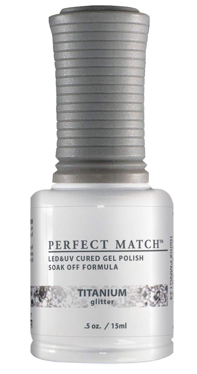 Lechat Perfect Match Gel Polish, Titanium, 0.5 Fl Oz (Pms134)