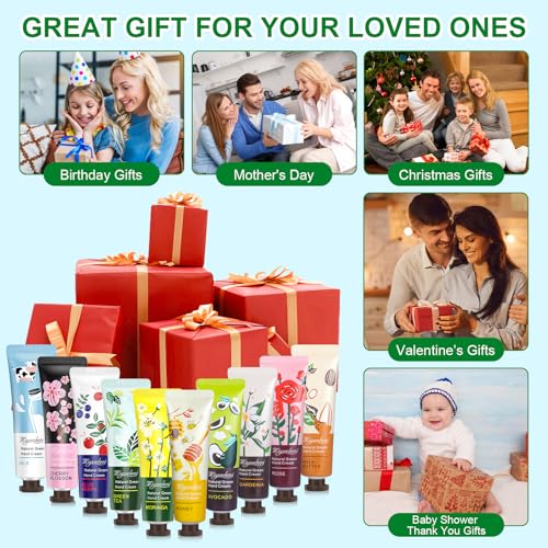 80 Pack Hand Cream Gift Set: Hand Lotion Travel Size, Teacher Appreciation Gifts, Hand Cream for Dry Cracked Hands, Mini Lotion Bulk, Small Gifts for Women Corworkers Nurse Birthday Party