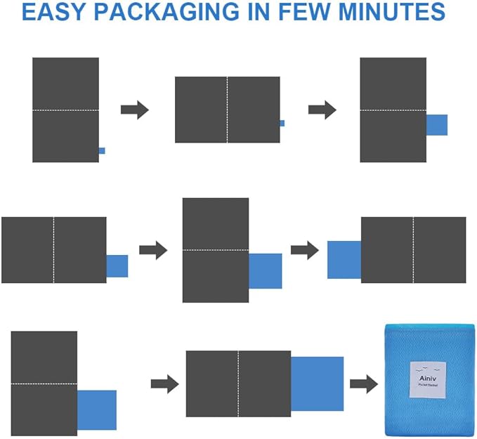 Picnic Blanket, Mini Pocket Beach Mat 55.1 x 70.8IN (3-5 People) Foldable, Lightweight Waterproof Sand Free, Foldable Thin Ground Sheet for Outdoor Camping Hiking Travel - with Hand Strap