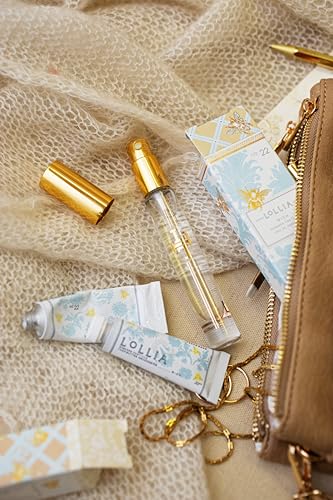 LOLLIA Wish No. 22 Handcreme Bundle, .33 oz. & 4 oz. – Sugared Pastille – Scented Hand Cream for Women, Moisturizing Hand Lotion for Dry Hands, Shea Butter & Cocoa Butter, Quick Absorbing Lotion