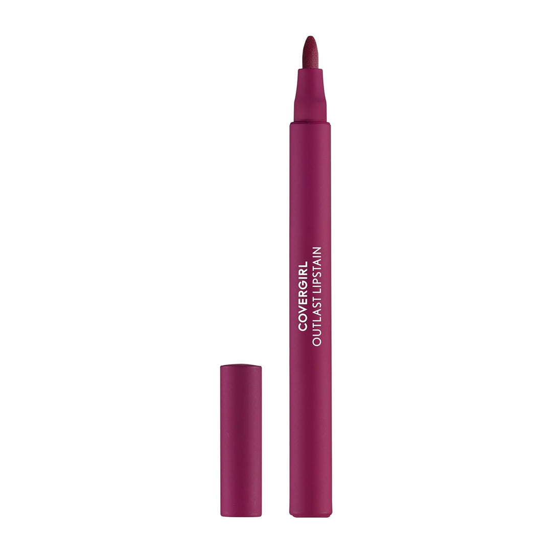 Covergirl Outlast Lipstain | 60 Plum Berry | Vegan, Transfer-Proof, Satin Finish
